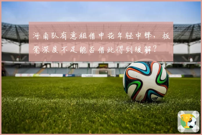 河南队有意租借申花年轻中锋，板凳深度不足能否借此得到缓解？